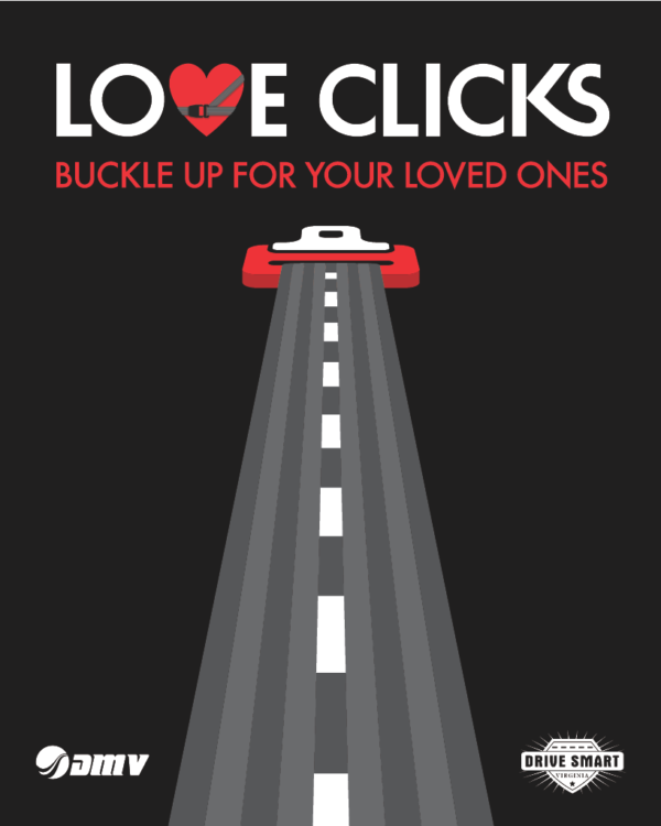 **NEW!!** Love Clicks poster - Black/Red #2