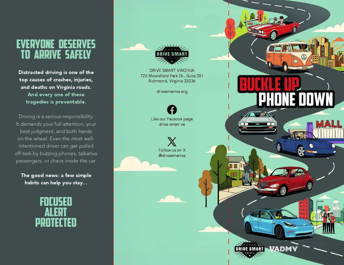 **NEW!!** Buckle Up Phone Down brochure - Decades of Distraction