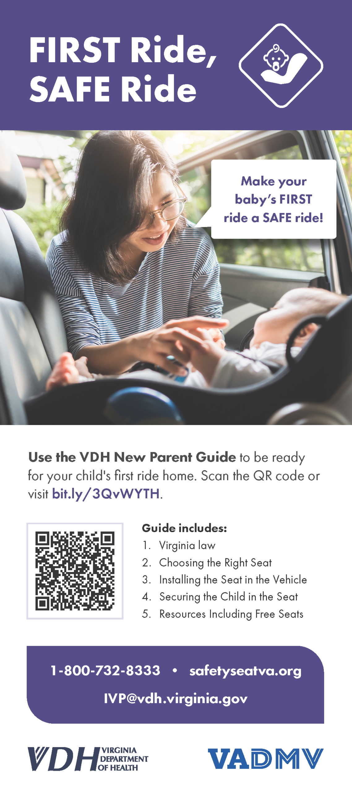 **NEW!** FIRST Ride SAFE Ride rack cards