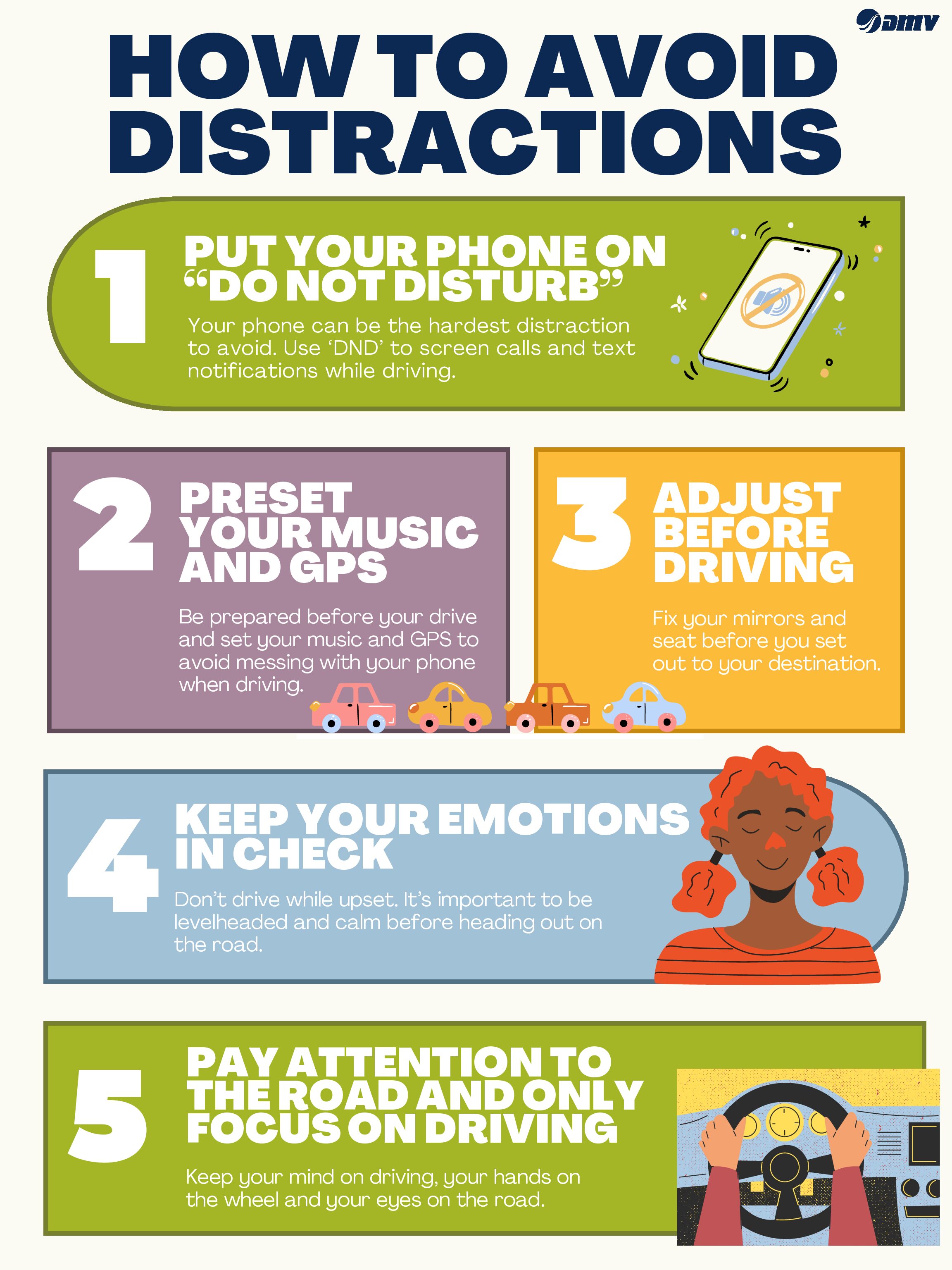 **NEW!!** How to Avoid Distractions Infographic